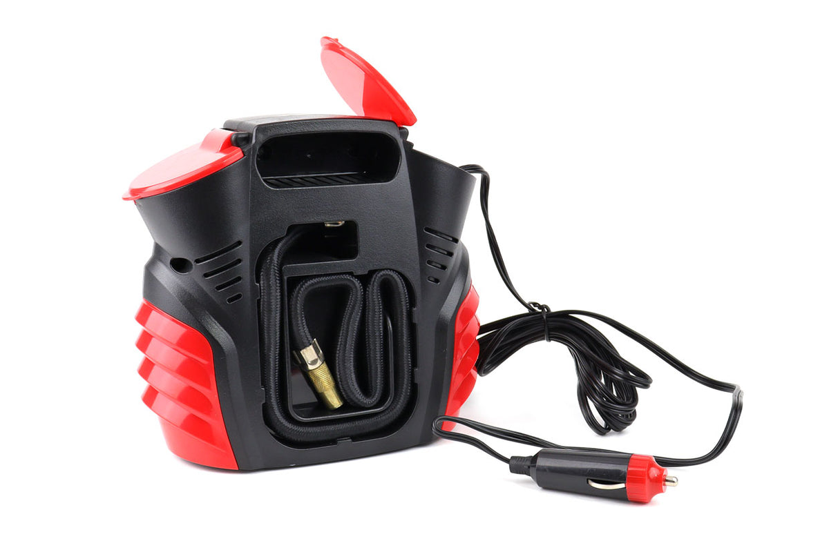 Auto Luchtcompressor met digitale manometer en LED-licht 12V ACOMP-16 AMiO 02641 - AMiO 02641 - afbeelding 4