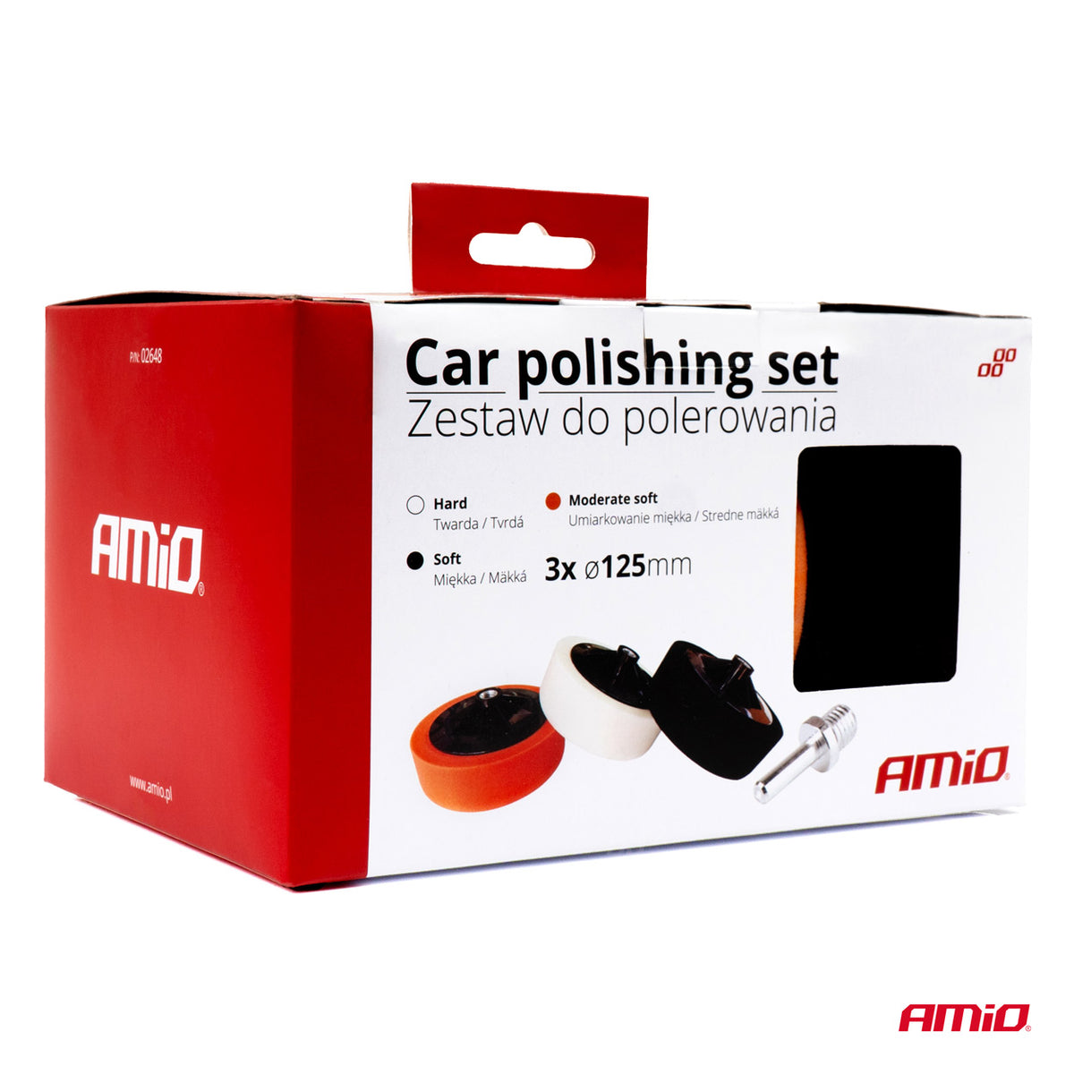 Auto polijstset 3 x 125mm + M14 AMiO 02648 - AMiO 02648 - afbeelding 10