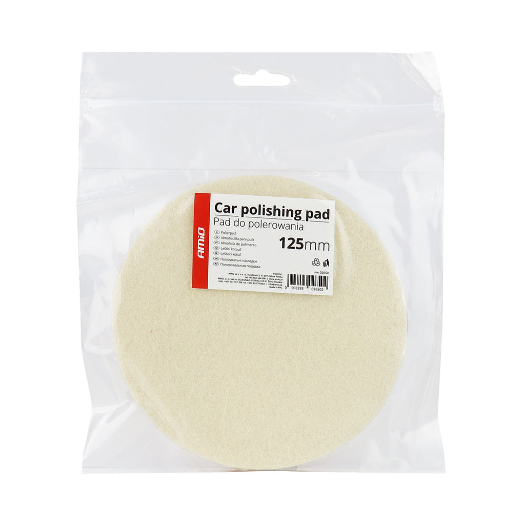 Auto polijstpad 125mm x 10mm AMiO 02650 - AMiO 02650 - afbeelding 4
