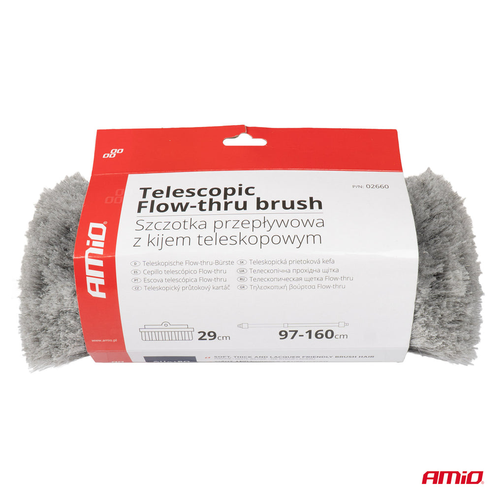 Telescopische Doorstroomwasborstel 97-160cm AMiO 02660 - AMiO 02660 - afbeelding 7
