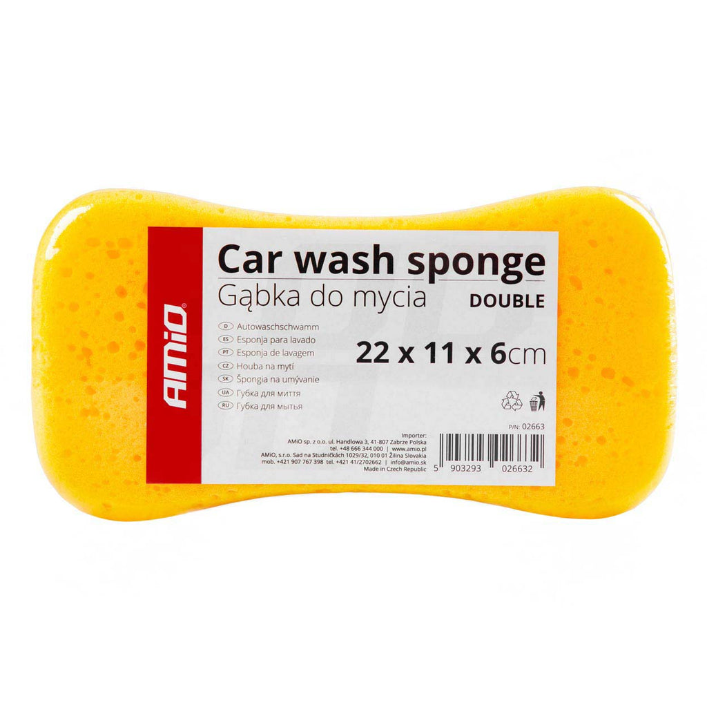 Spons voor autowasstraat AMiO DOUBLE 22 x 11 x 6 cm 02663 - AMiO 02663 - afbeelding 4