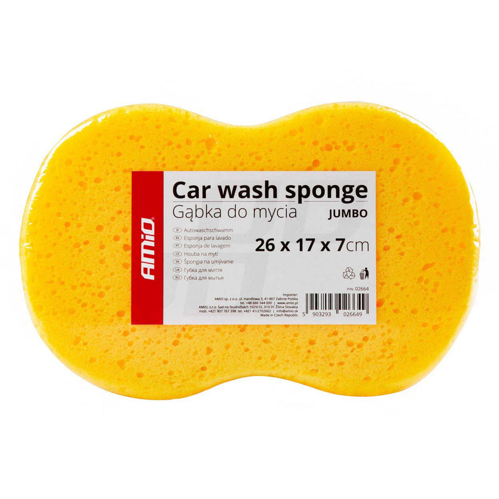 Spons voor autowasstraat AMiO JUMBO 26 x 17 x 7 cm 02664 - AMiO 02664 - afbeelding 1
