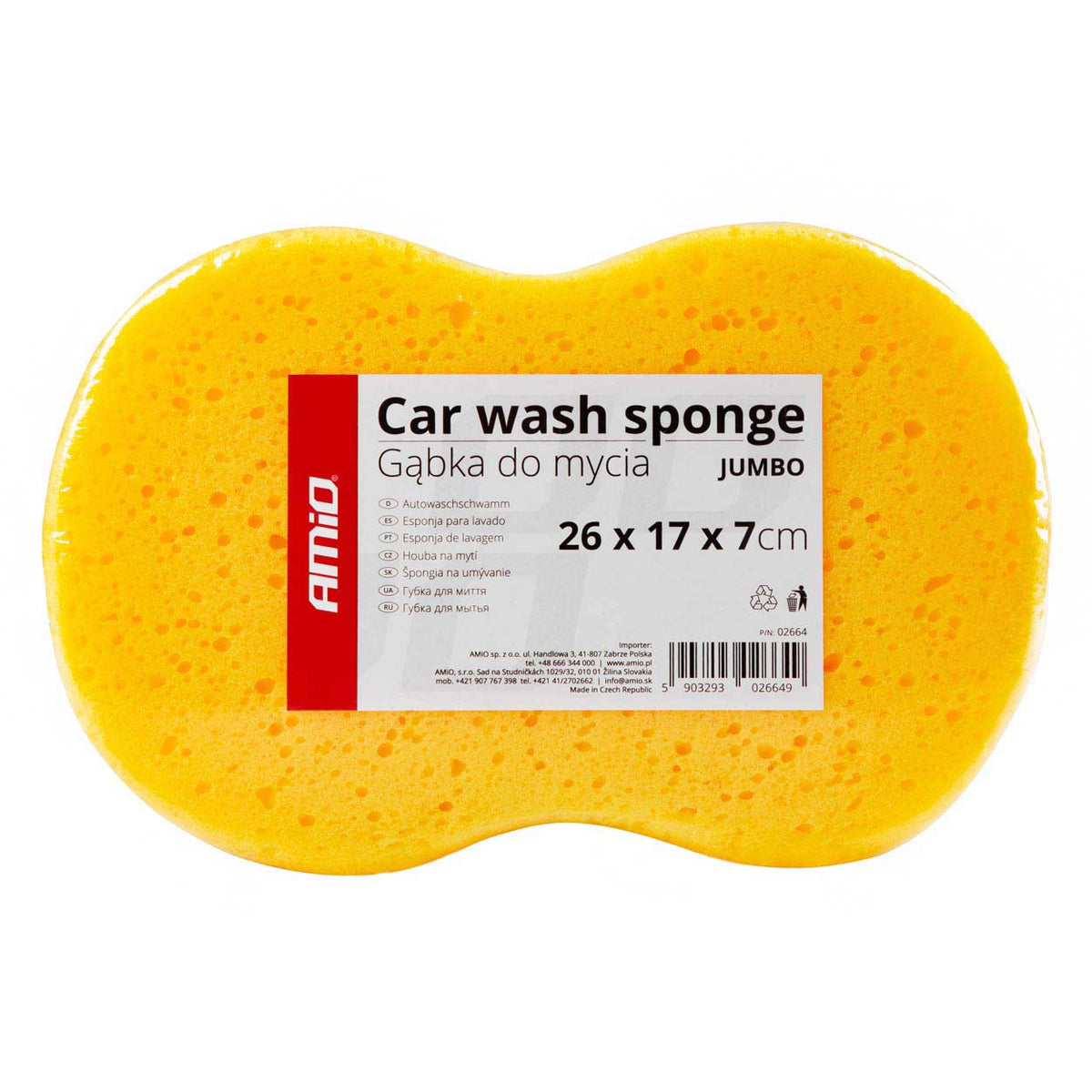 Spons voor autowasstraat AMiO JUMBO 26 x 17 x 7 cm 02664 - AMiO 02664 - afbeelding 4