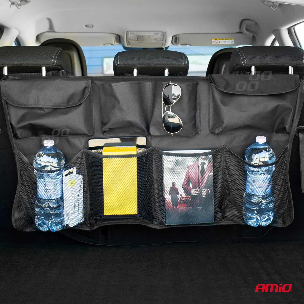 Achterbank hangende kofferbak organizer 89x46cm AMiO 02838 - AMiO 02838 - afbeelding 7