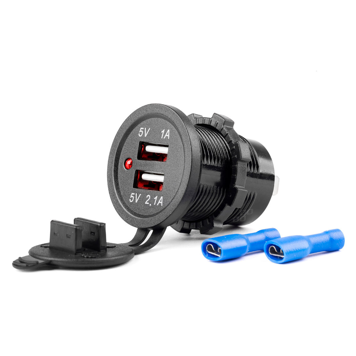 Waterdichte telefoonoplader 2xUSB 12/24V MOD-03 AMiO 02853 - AMiO 02853 - afbeelding 2