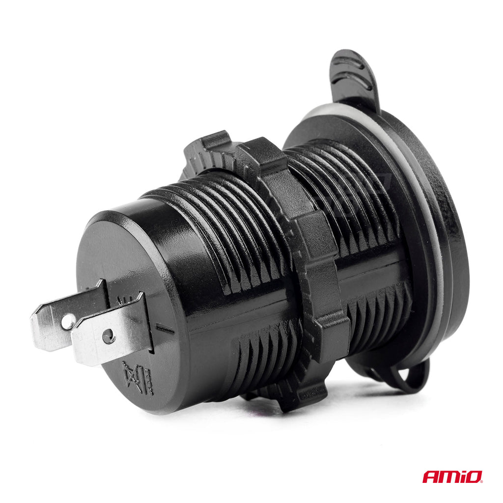 Waterdichte telefoonoplader USB+USB-C 12/24V MOD-08 AMiO 02858 - AMiO 02858 - afbeelding 3