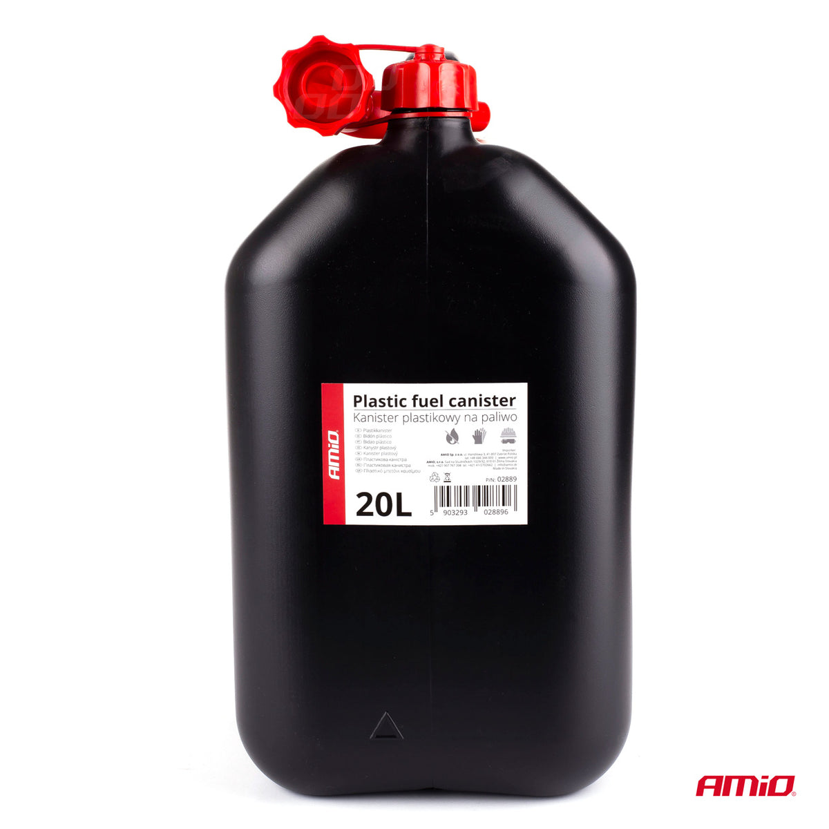 AMiO Kunststof jerrycan 20L, zwart 02889 - AMiO 02889 - afbeelding 2