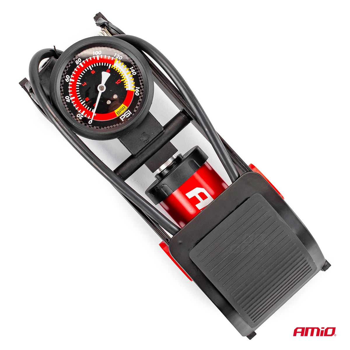 HQ Ø55mm voetpomp met enkele zuiger met manometer en adapters PU06 AMiO 02893 - AMiO 02893 - afbeelding 3