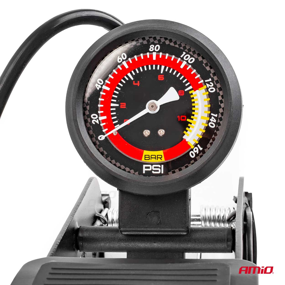 HQ Ø55mm voetpomp met enkele zuiger met manometer en adapters PU06 AMiO 02893 - AMiO 02893 - afbeelding 4