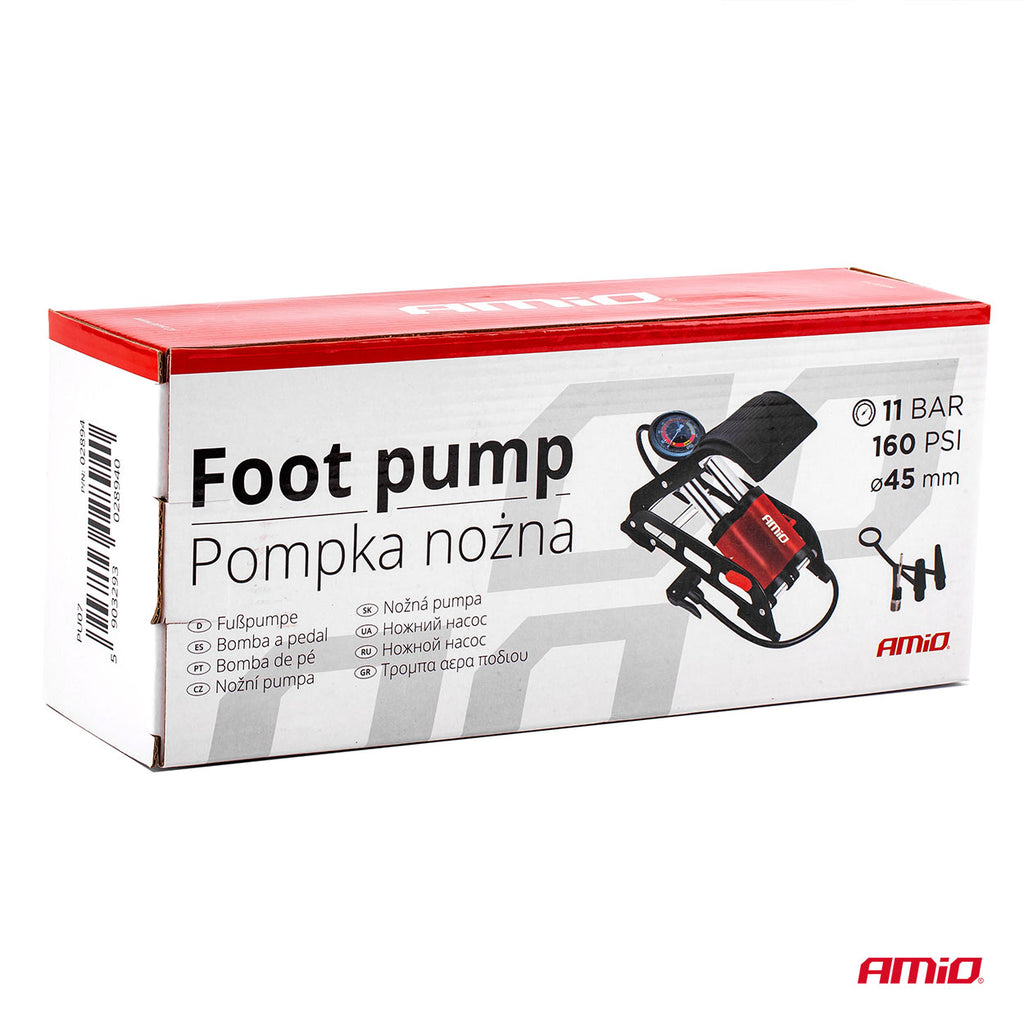 HQ Dubbele zuiger 2xØ45mm voetpomp met manometer en adapters PU07 AMiO 02894 - AMiO 02894 - afbeelding 7