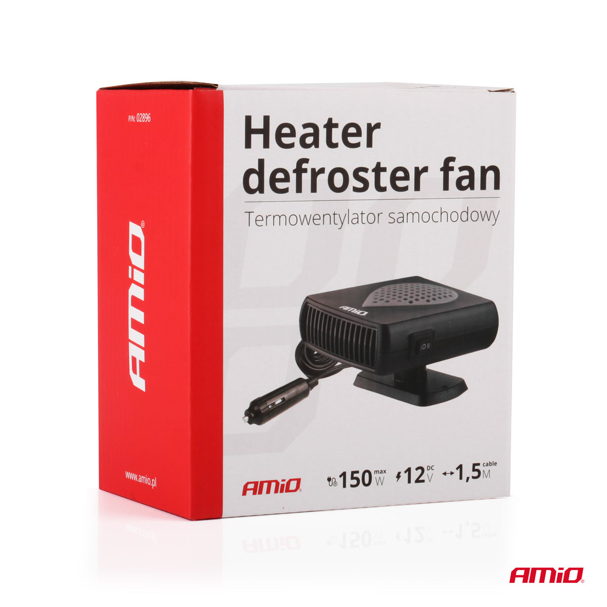 Verwarming, ontdooier, ventilator -12V 150W AMiO 02896 - AMiO 02896 - afbeelding 5