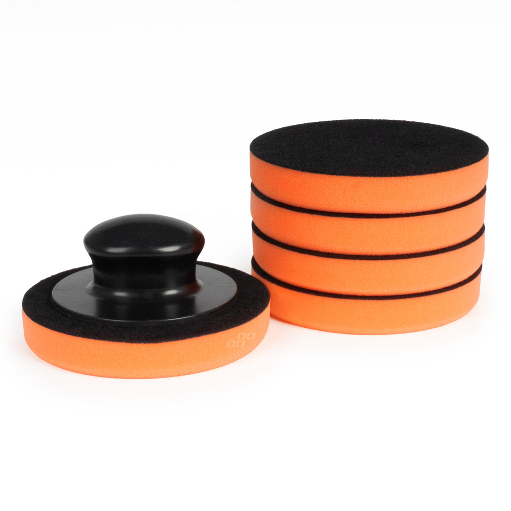 Auto Wax Pad set met Grijper Handvat 10cm, 5st AMiO 02903 - AMiO 02903 - afbeelding 1