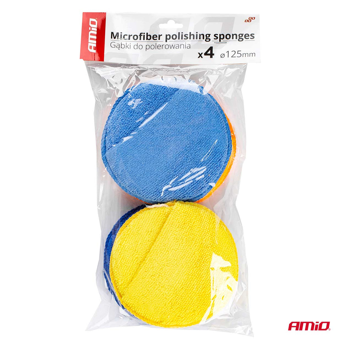 Microvezel polijstsponzen 4x125 mm AMiO 02905 - AMiO 02905 - afbeelding 4