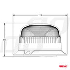 Waarschuwingslamp W21ml Magnetisch / 3 schrobben R65 R10 18LED 12/24V IP56 AMiO 02924 - AMiO 02924 - afbeelding 8