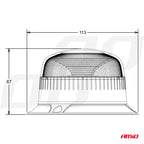 LED Waarschuwingslamp R65 R10 12V 24V W213b AMiO 02926 - AMiO 02926 - afbeelding 7