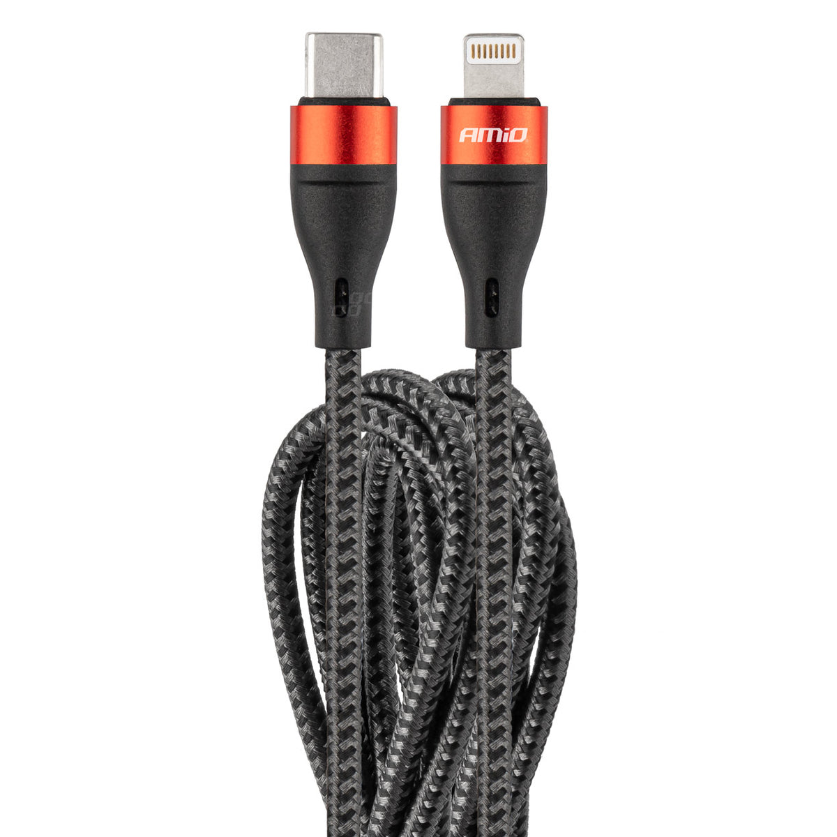 USB-C+Lightning Kabel200cm FullLINK UC-19 AMiO 02931 - AMiO 02931 - afbeelding 1