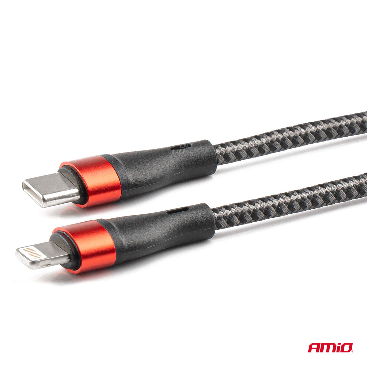 USB-C+Lightning Kabel200cm FullLINK UC-19 AMiO 02931 - AMiO 02931 - afbeelding 4