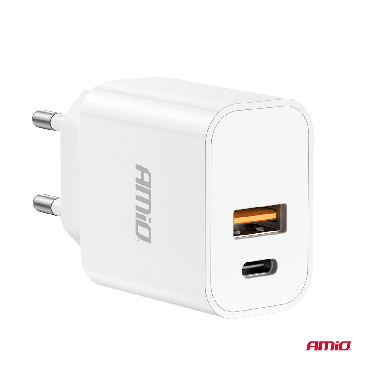 Wandlader PCH PRO-09 USB+USB-C 20W Quick Charge 230V AMiO 02935 - AMiO 02935 - afbeelding 3