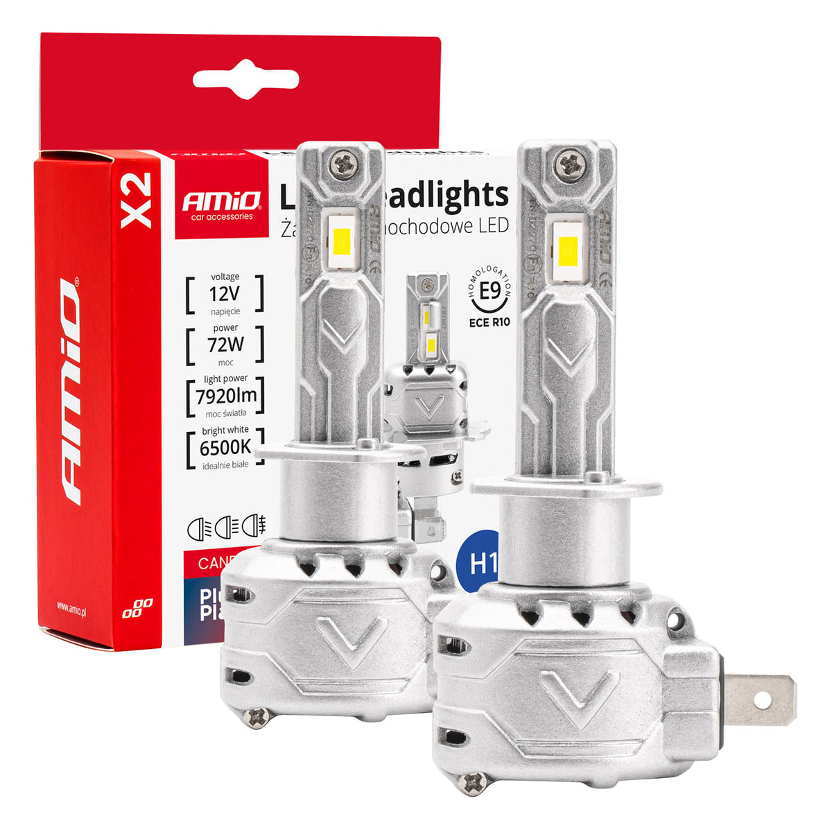 LED-koplampen X2-serie H1 AMiO 02970 - AMiO 02970 - afbeelding 1
