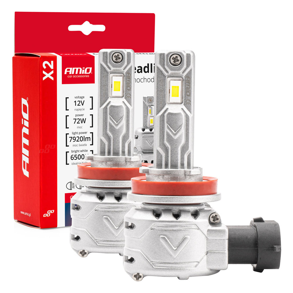 LED-koplampen X2-serie H8/H9/H11/H16 AMiO 02974 - AMiO 02974 - afbeelding 1