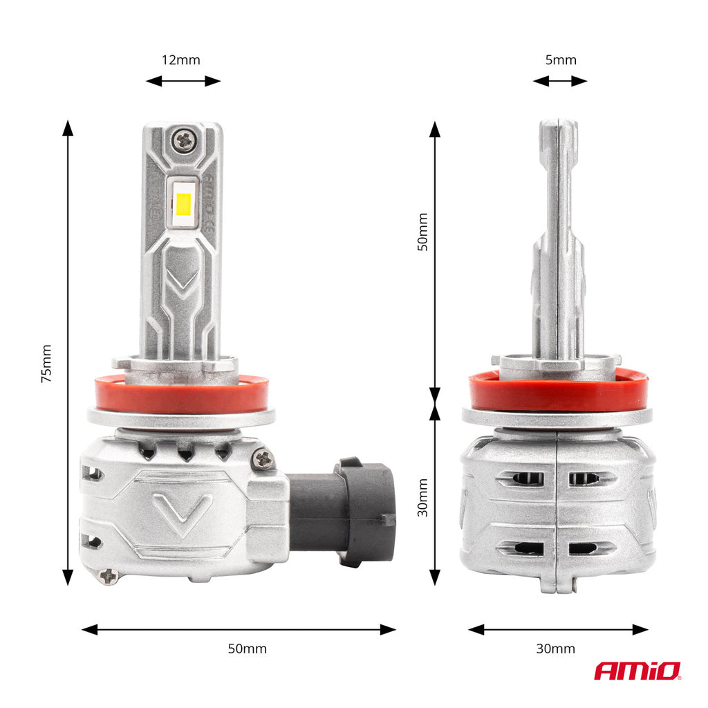 LED-koplampen X2-serie H8/H9/H11/H16 AMiO 02974 - AMiO 02974 - afbeelding 3