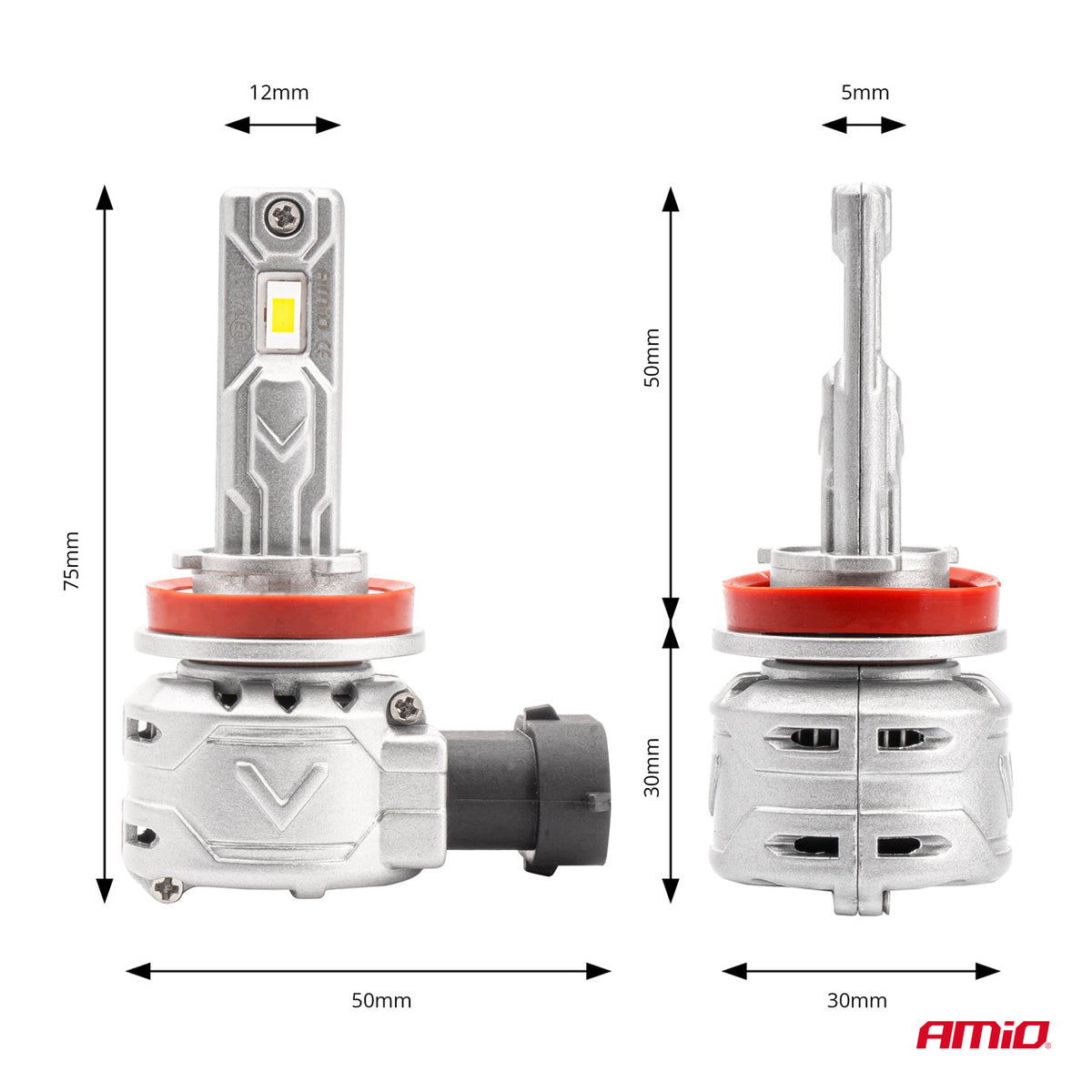 LED-koplampen X2-serie H8/H9/H11/H16 AMiO 02974 - AMiO 02974 - afbeelding 3