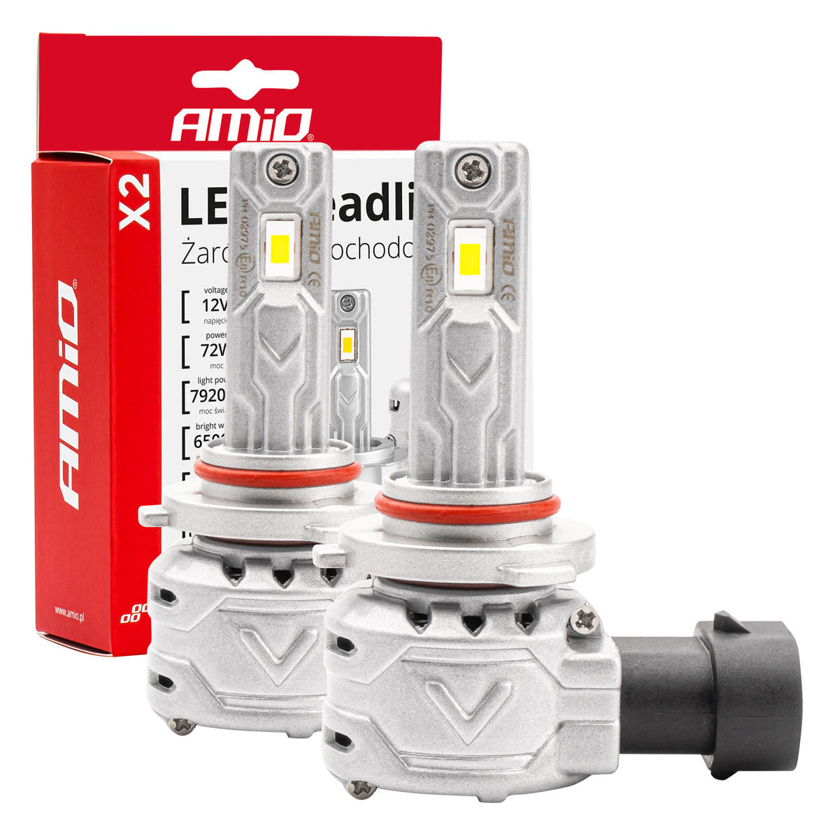 LED-koplampen X2-serie HB3 9005/HIR1 9011/H10 AMiO 02975 - AMiO 02975 - afbeelding 1