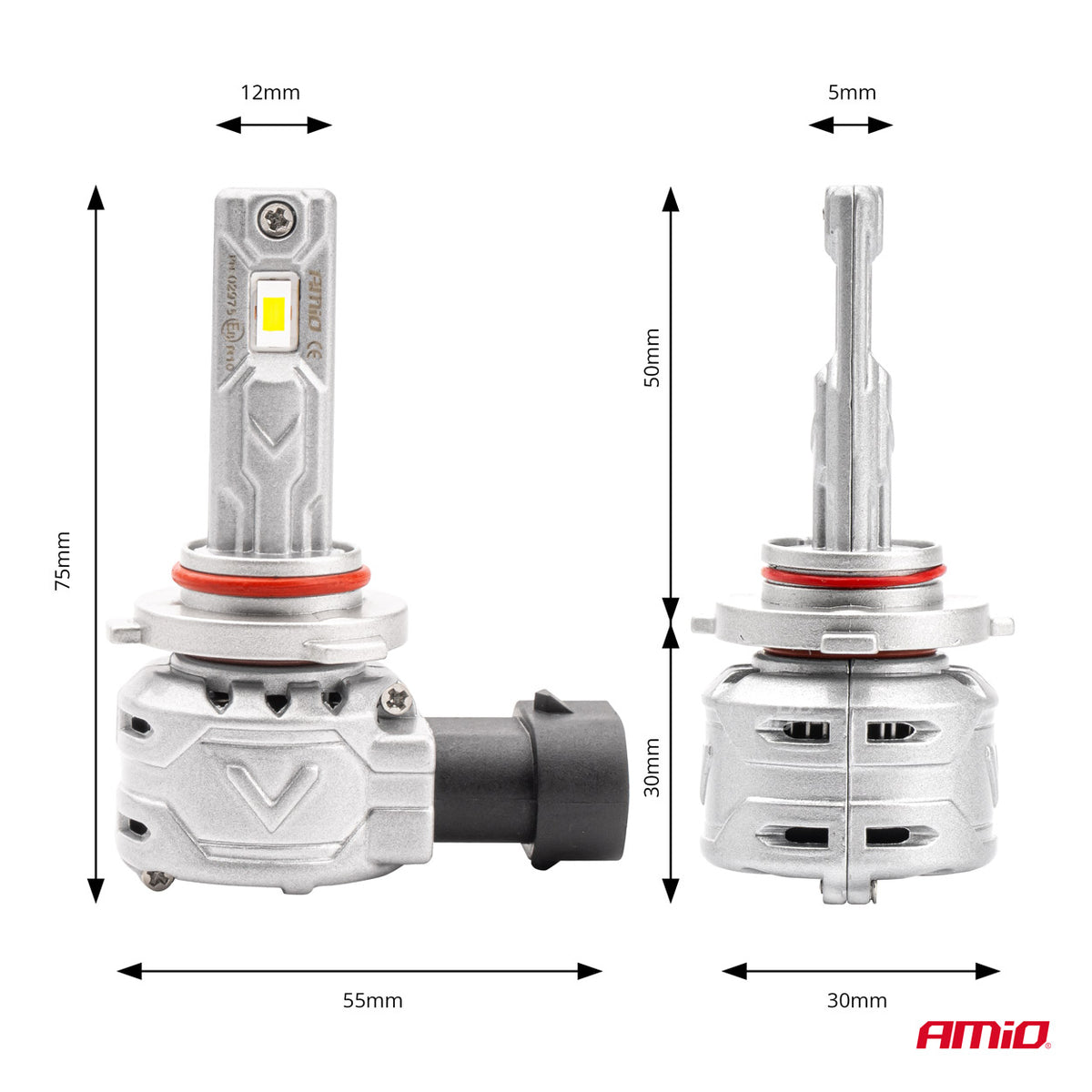 LED-koplampen X2-serie HB3 9005/HIR1 9011/H10 AMiO 02975 - AMiO 02975 - afbeelding 3