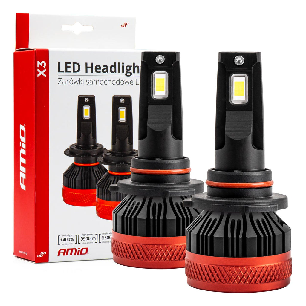 LED-koplampen X3-serie HB4 9006 AMiO 02983 - AMiO 02983 - afbeelding 1