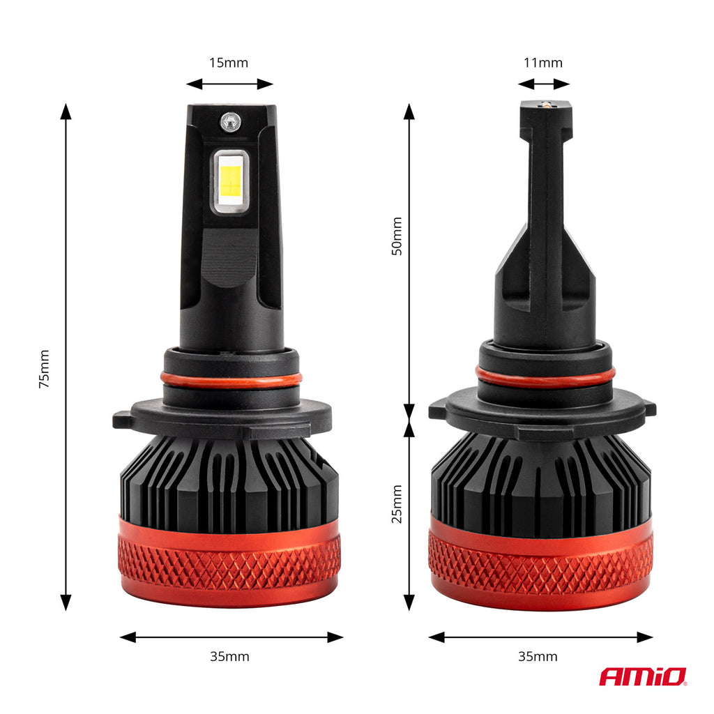 LED-koplampen X3-serie HB4 9006 AMiO 02983 - AMiO 02983 - afbeelding 3