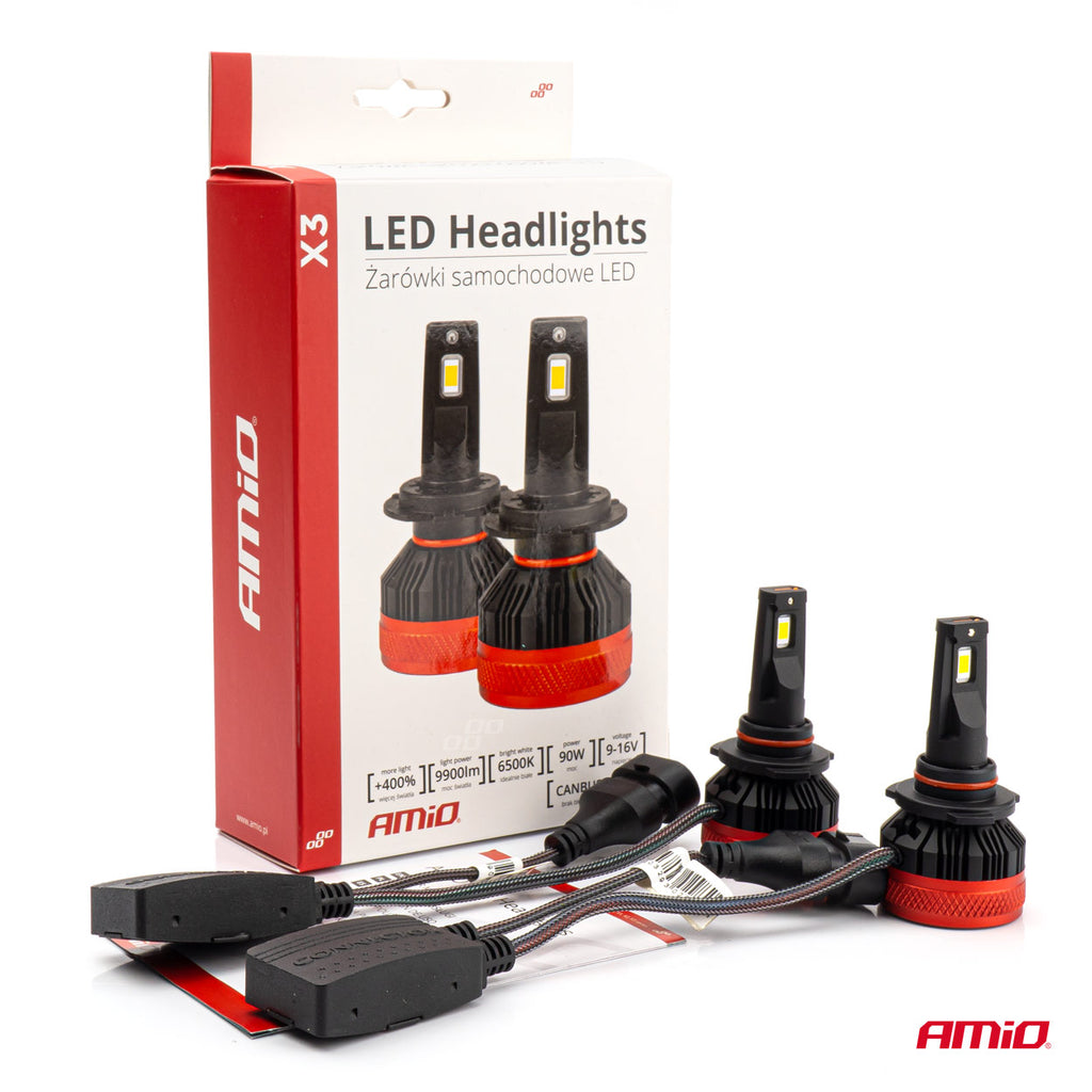 LED-koplampen X3-serie HB4 9006 AMiO 02983 - AMiO 02983 - afbeelding 6