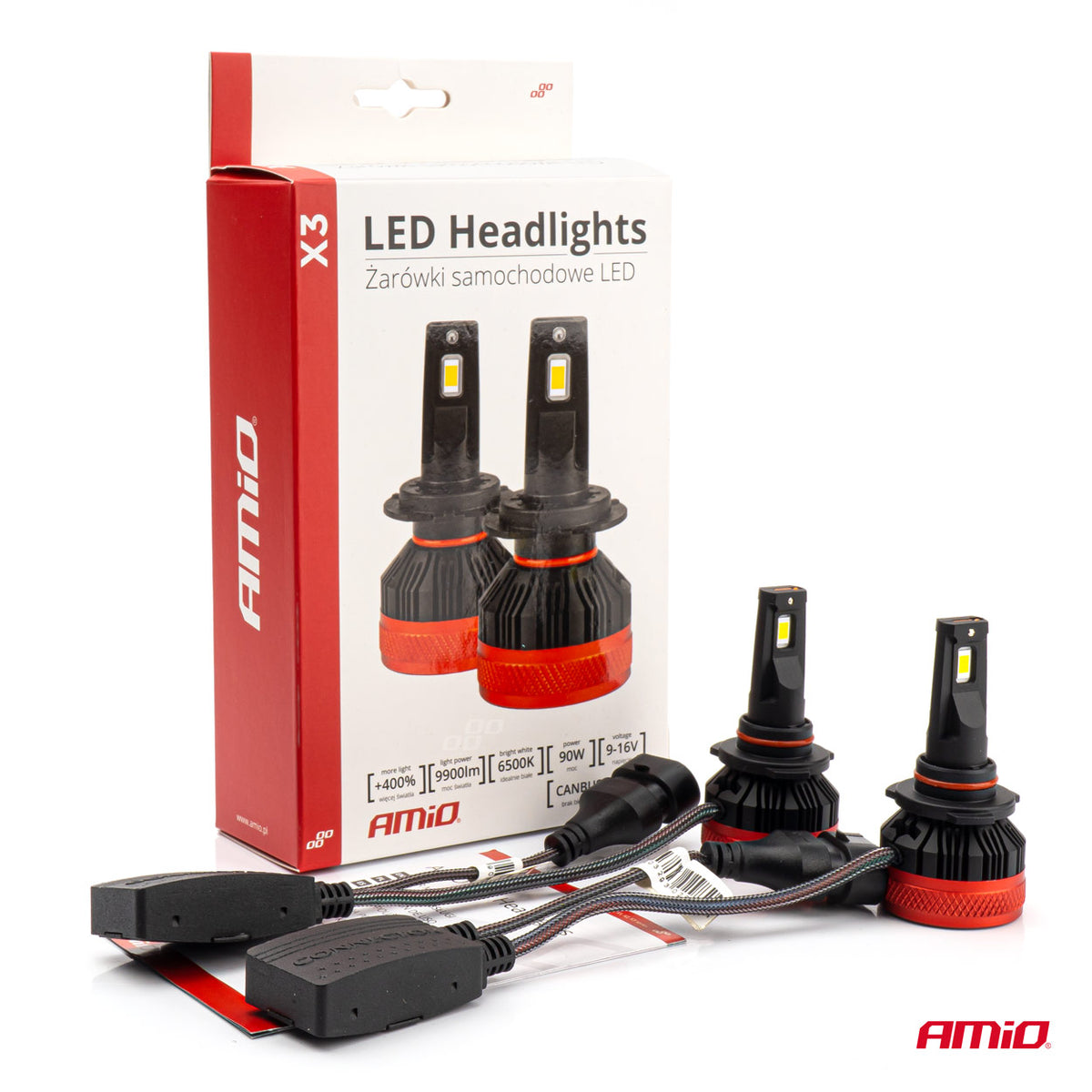 LED-koplampen X3-serie HB4 9006 AMiO 02983 - AMiO 02983 - afbeelding 6