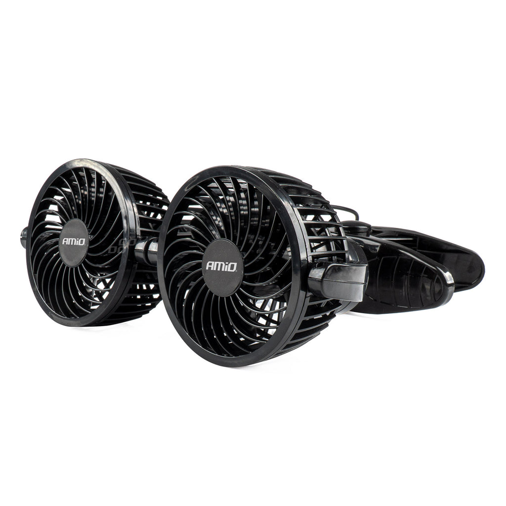 Autoventilator met clip 2x4 AMiO 03013 - AMiO 03013 - afbeelding 1