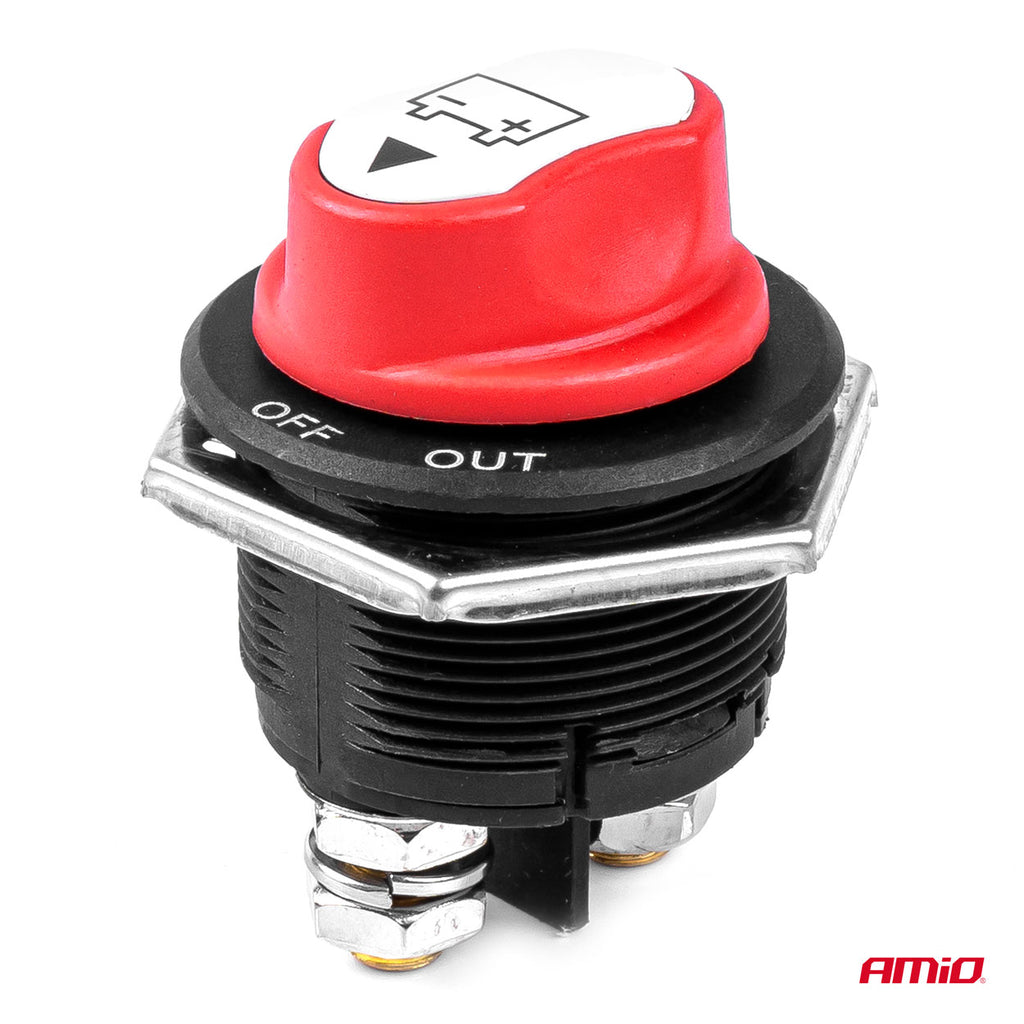 Hoofdschakelaar 12/32V max 200A piek 1000A AMiO 03027 - AMiO 03027 - afbeelding 2