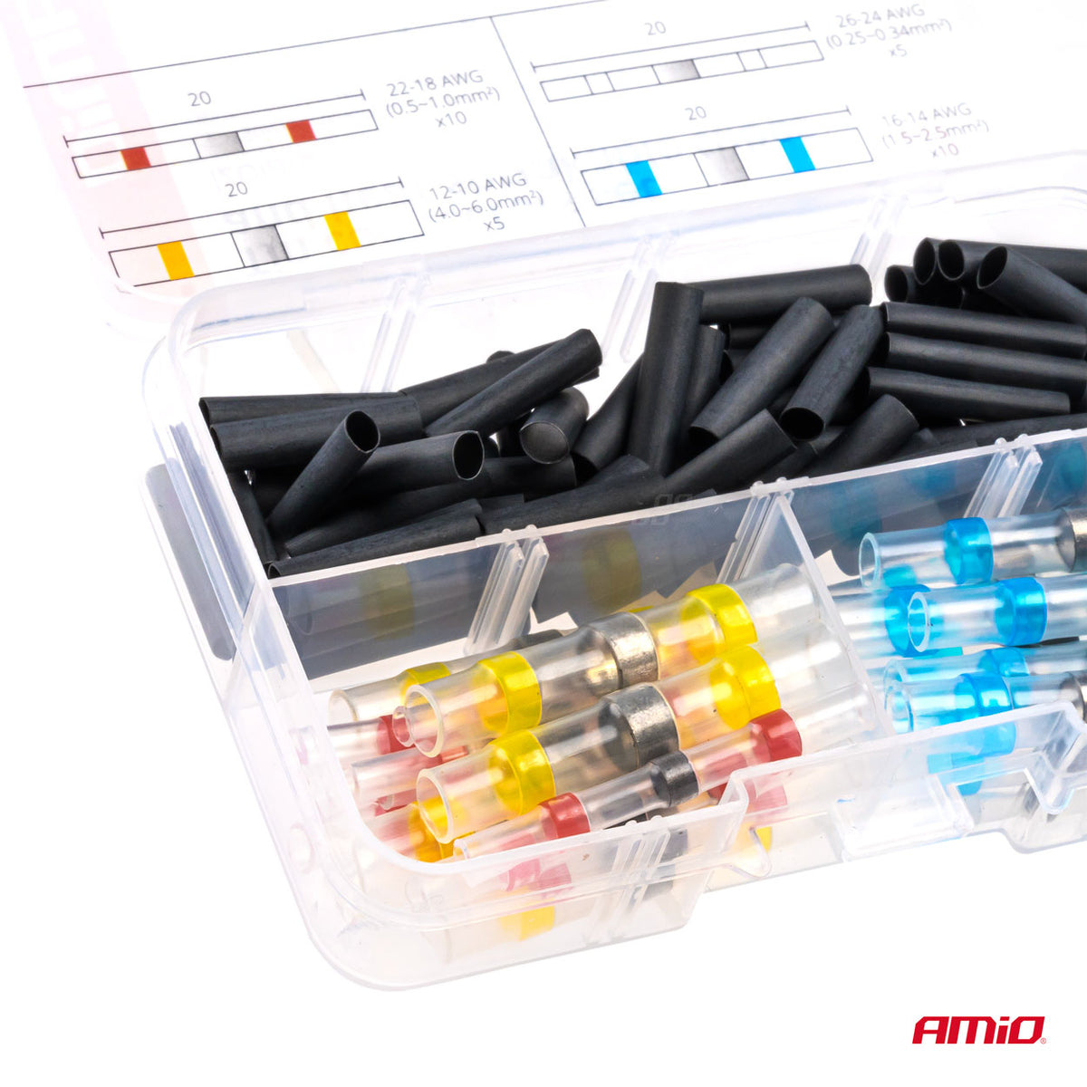Tin connectoren set en krimpkousen AMiO 03033 - AMiO 03033 - afbeelding 2