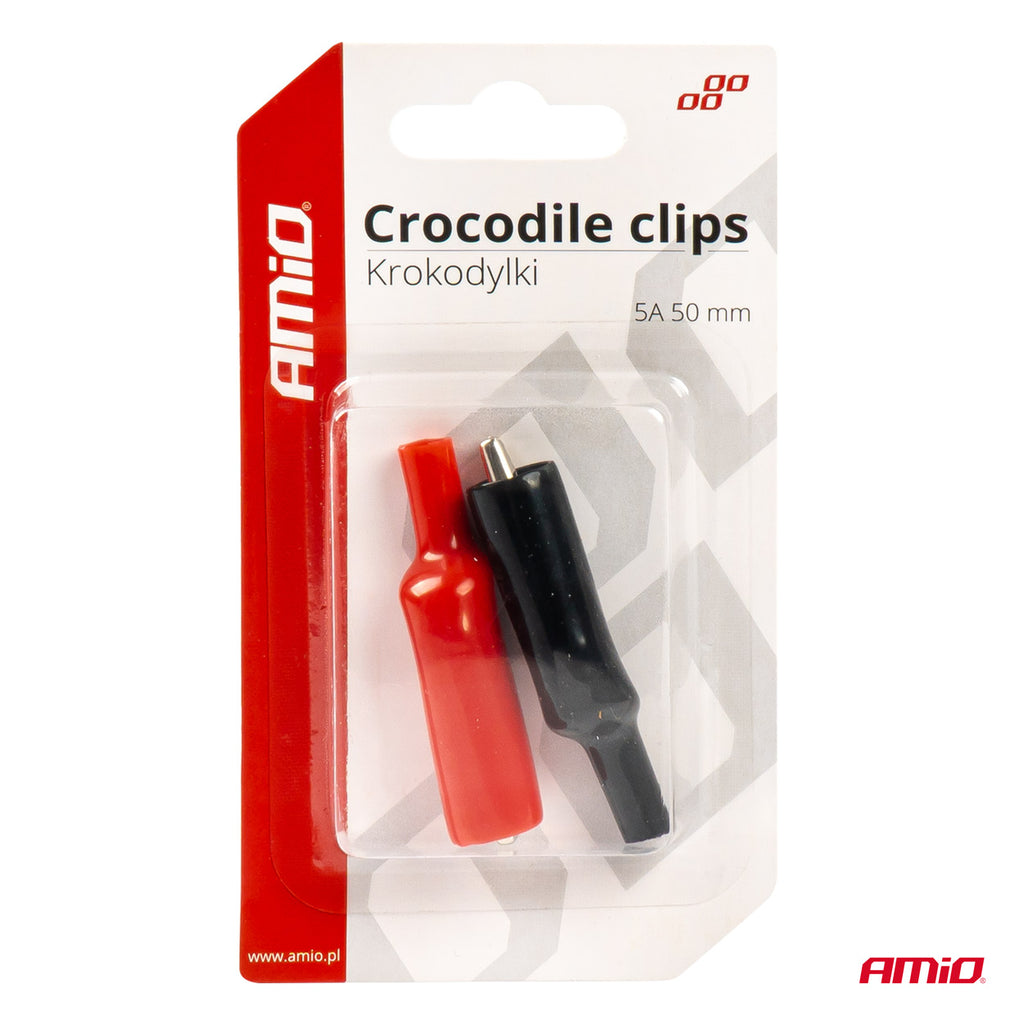 Krokodillenklemmen 2 stuks 5A 50mm AMiO 03045 - AMiO 03045 - afbeelding 6