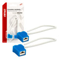 Keramische doppen haaks 2 stuks H1/H3 AMiO 03051 - AMiO 03051 - afbeelding 1