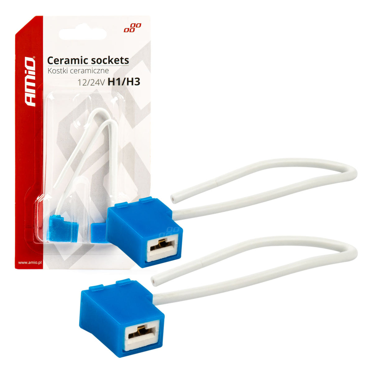 Keramische doppen haaks 2 stuks H1/H3 AMiO 03051 - AMiO 03051 - afbeelding 1