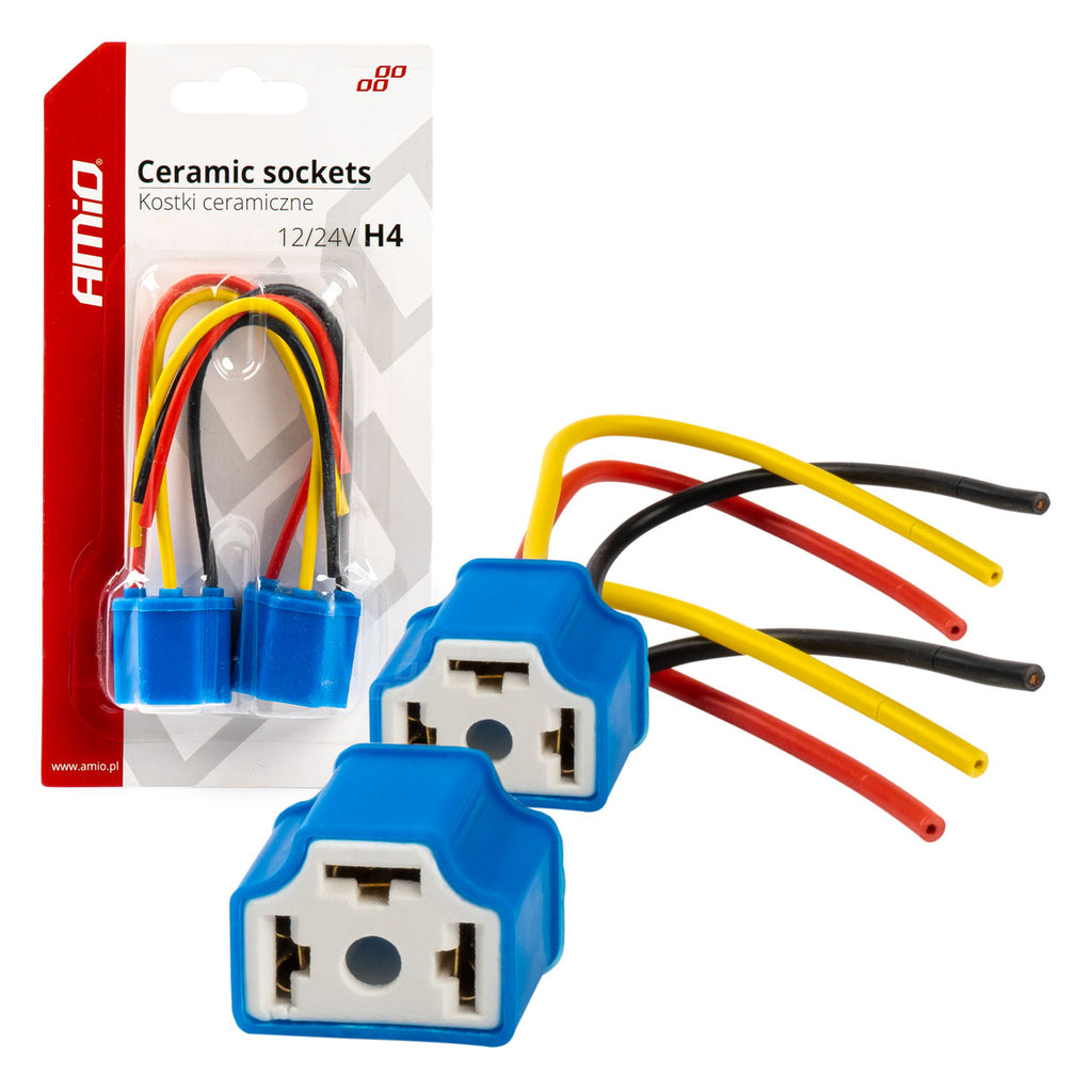 Keramische doppen 2 stuks H4 AMiO 03052 - AMiO 03052 - afbeelding 1
