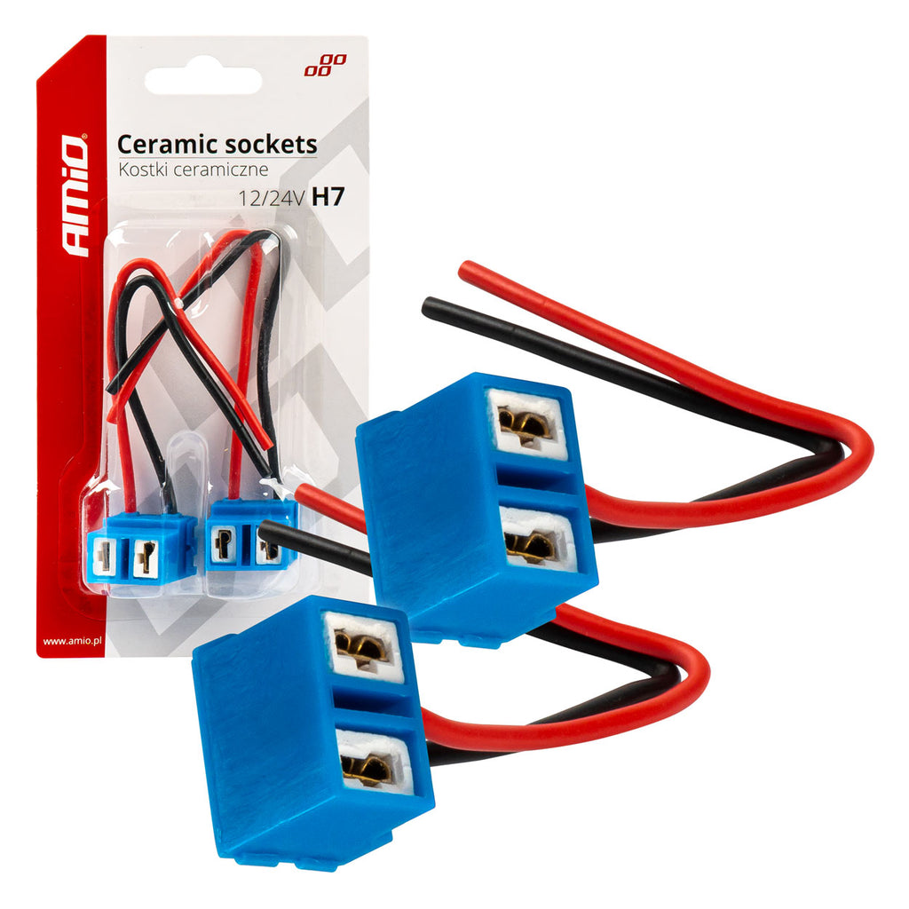 Keramische doppen haaks 2 stuks H7 AMiO 03055 - AMiO 03055 - afbeelding 1