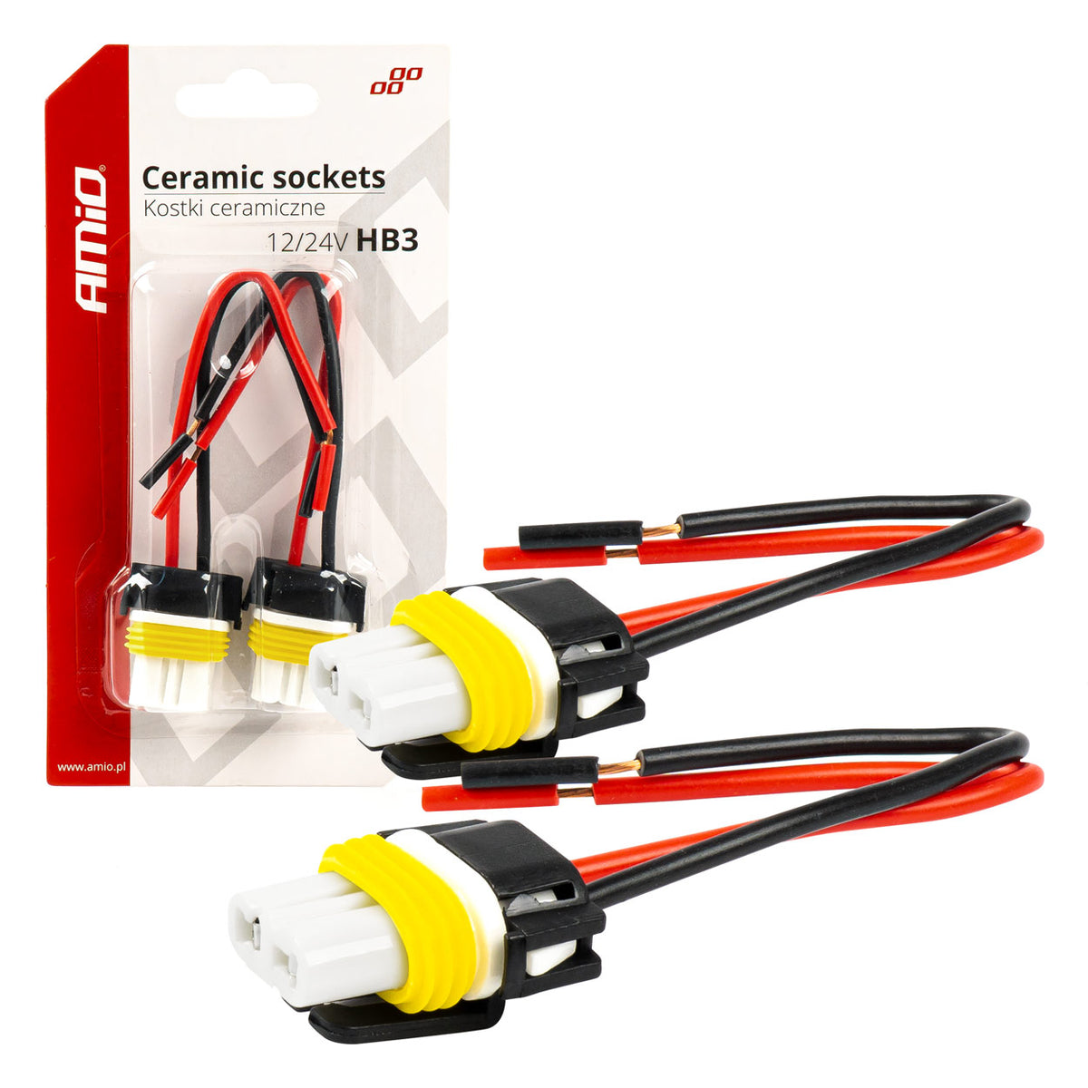 Keramische doppen 2 stuks HB3 9005 AMiO 03058 - AMiO 03058 - afbeelding 3