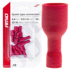Kabelschoen eco 6,6 mm 0,5-1,5 mm2 10A 10 stuks AMiO 03063 - AMiO 03063 - afbeelding 1