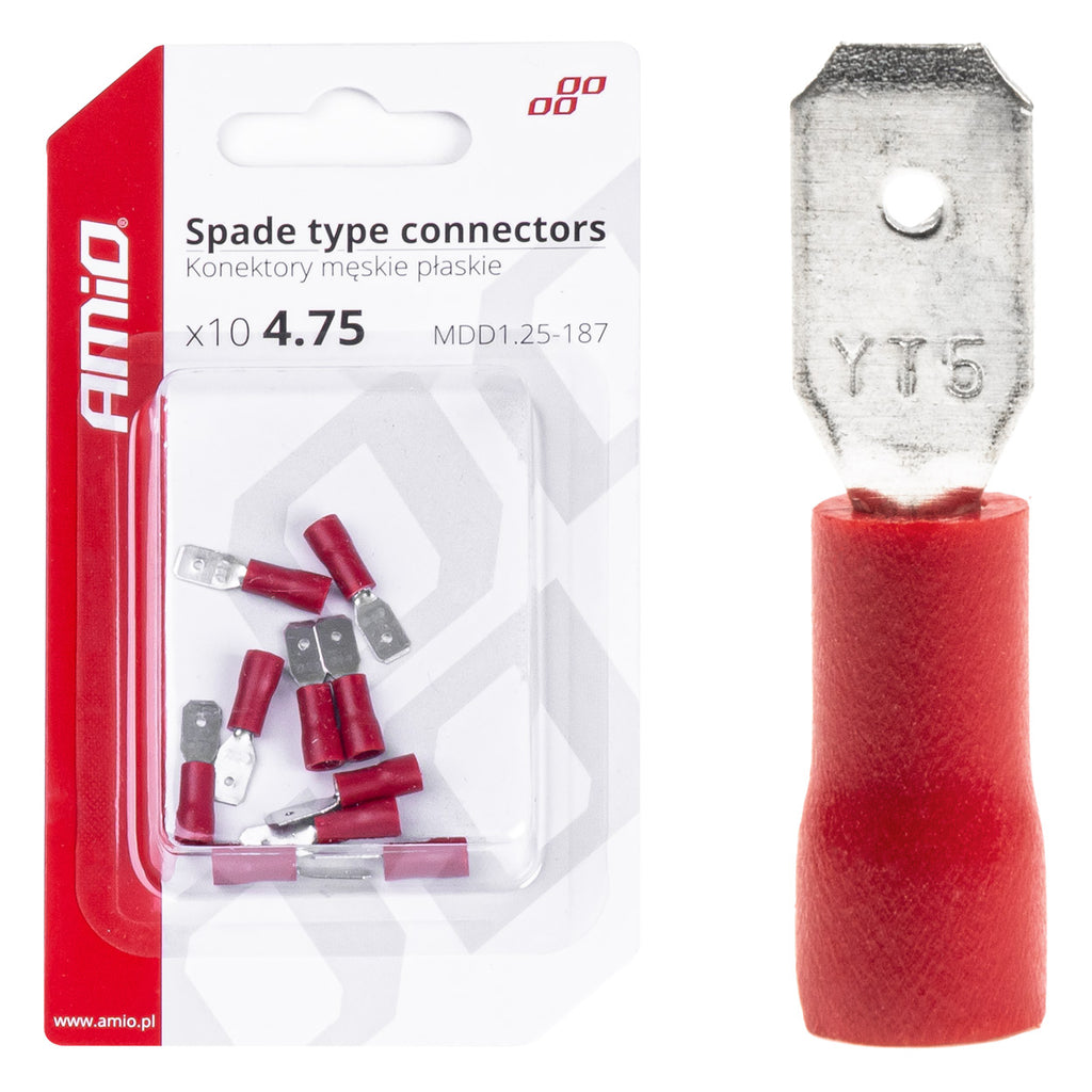 Kabelschoen eco 5,6 mm 0,5-1,5 mm2 10A 10 stuks AMiO 03065 - AMiO 03065 - afbeelding 1