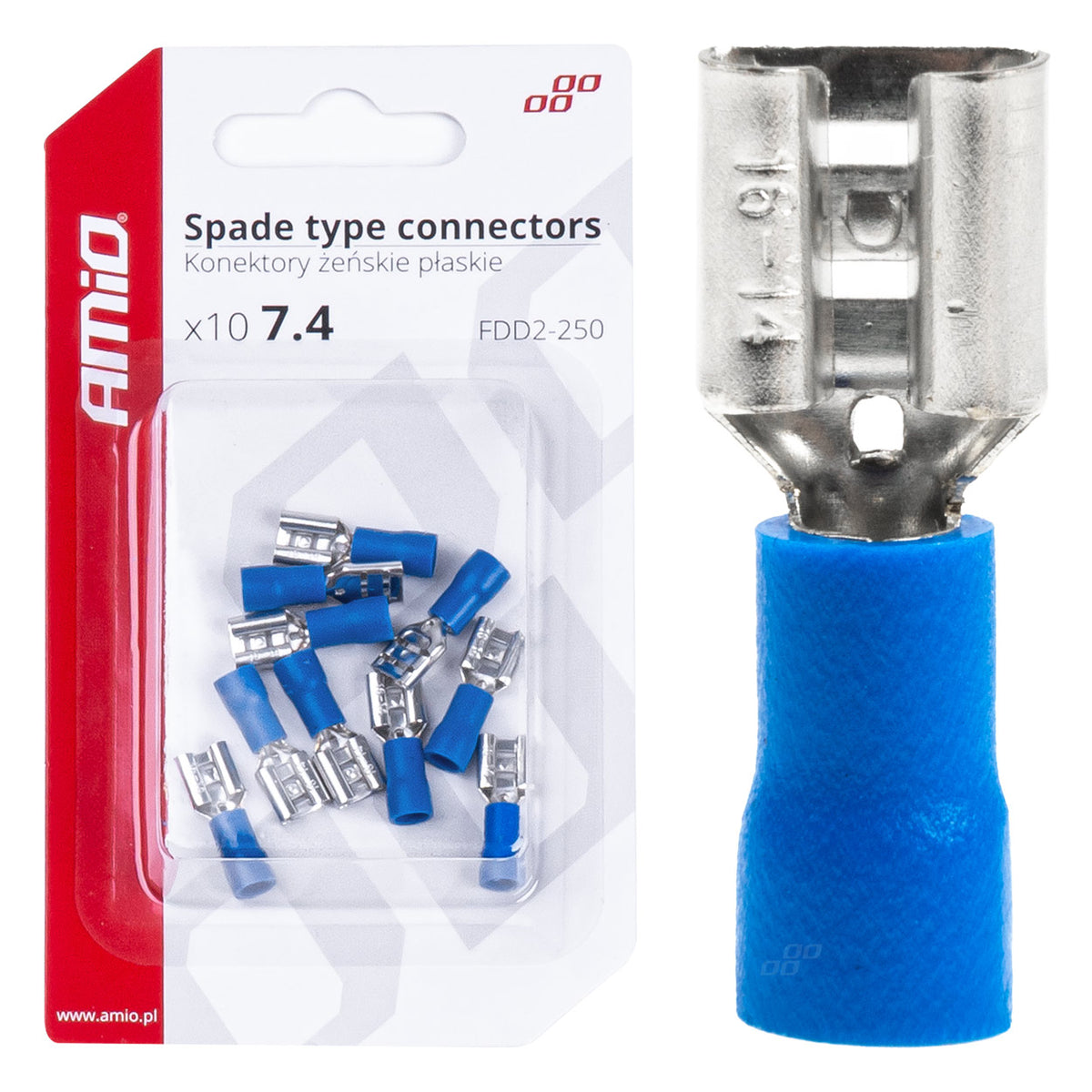 Kabelschoen eco 7,4 mm 1,5-2,5 mm2 15A 10 stuks AMiO 03067 - AMiO 03067 - afbeelding 4