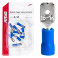 Kabelschoen eco 6.35mm 1.5-2.5mm2 15A 10 stuks AMiO 03070 - AMiO 03070 - afbeelding 1