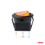 Ronde schakelaar met Geel Licht 12/24V max 20A AAN/UIT AMiO 03085 - AMiO 03085 - afbeelding 3
