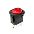 Ronde schakelaar met Rood Licht 12/24V max 20A AAN/UIT AMiO 03086 - AMiO 03086 - afbeelding 2