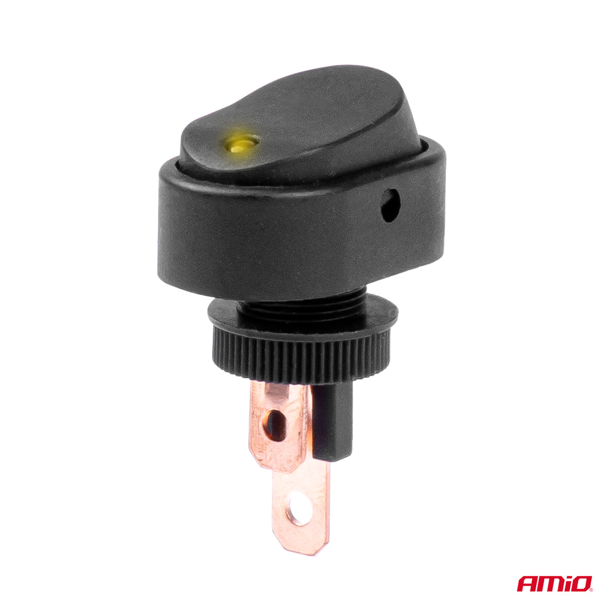 Elliptische schakelaar met geel licht 12/24V max 30A AAN/UIT AMiO 03088 - AMiO 03088 - afbeelding 2
