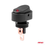 Elliptische schakelaar met rood licht 12/24V max30A AAN/UIT AMiO 03089 - AMiO 03089 - afbeelding 2