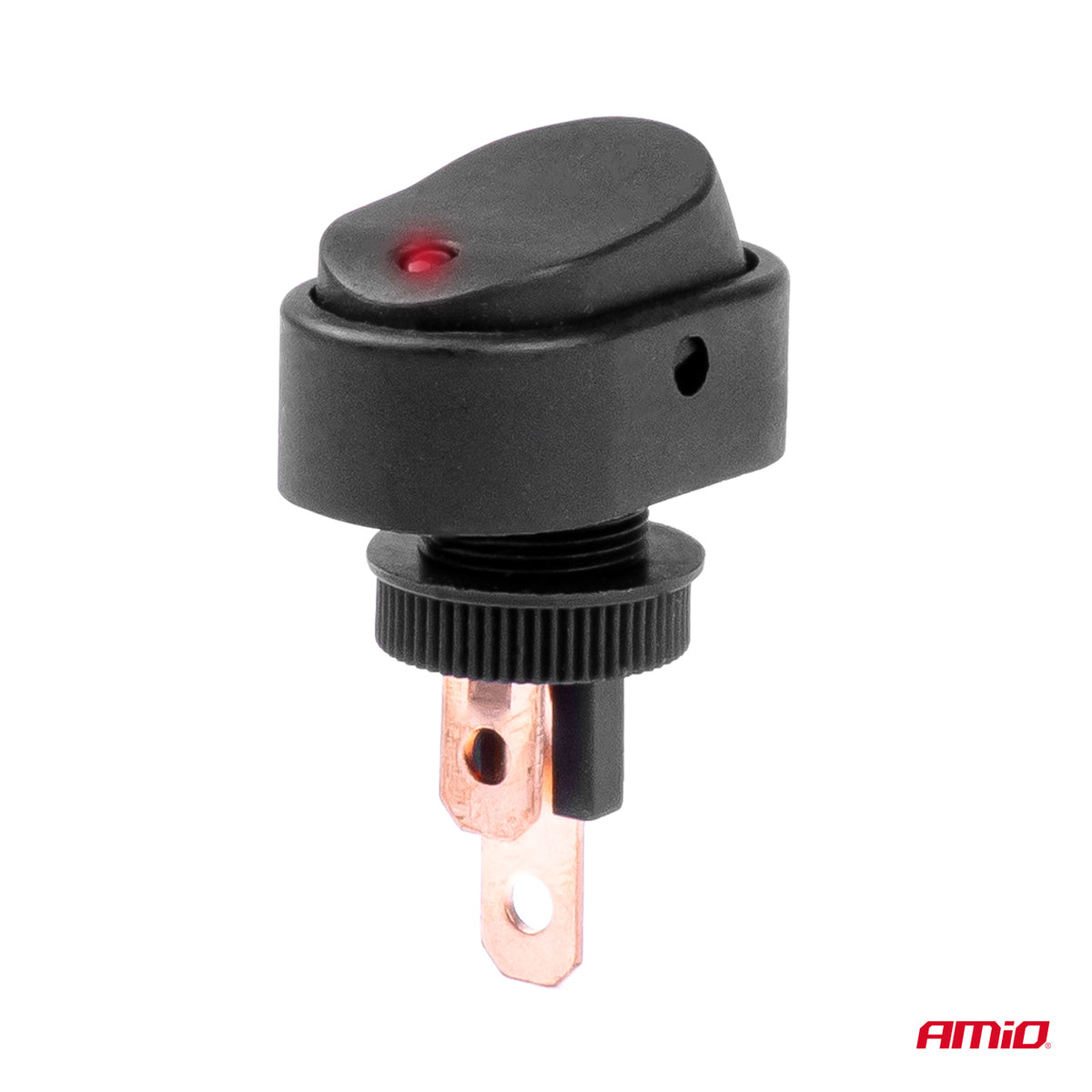 Elliptische schakelaar met rood licht 12/24V max30A AAN/UIT AMiO 03089 - AMiO 03089 - afbeelding 2